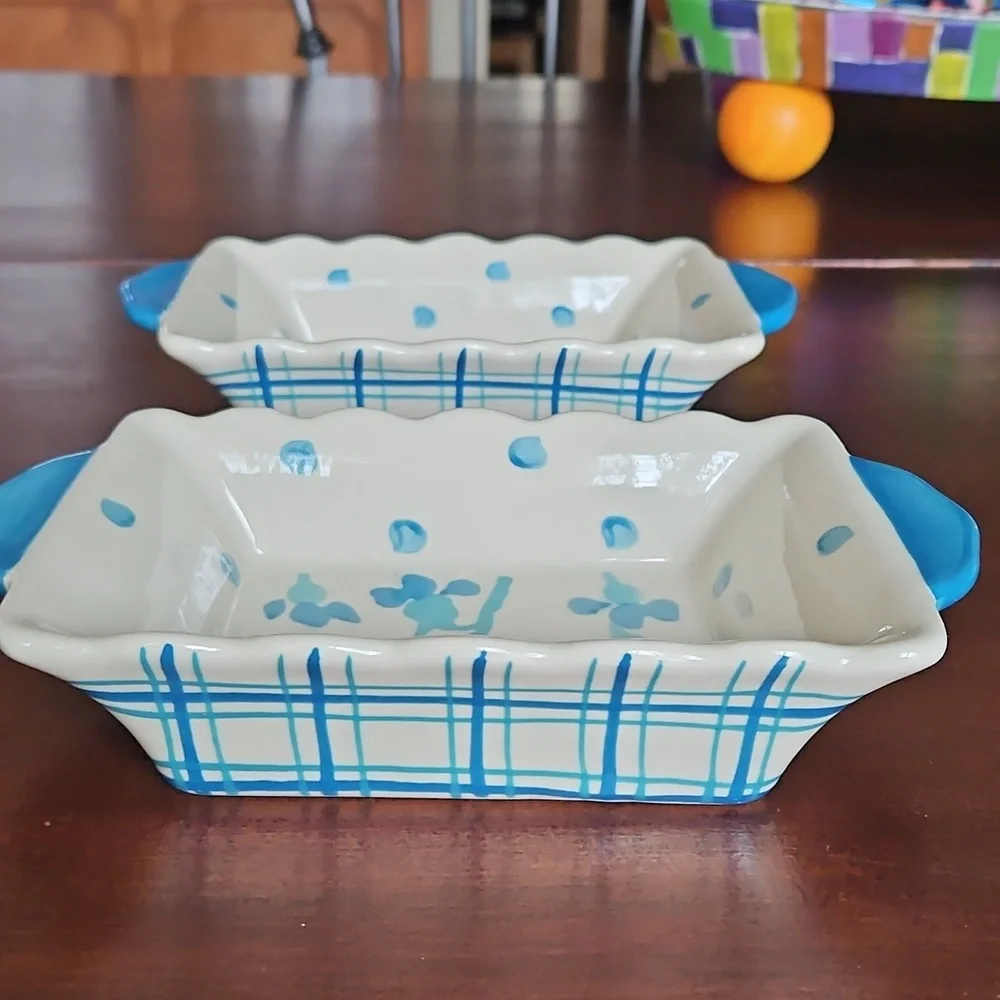 Ramekin Dip Set & Serving Dish 3 Piece Set  Love & Daisies NWOT
